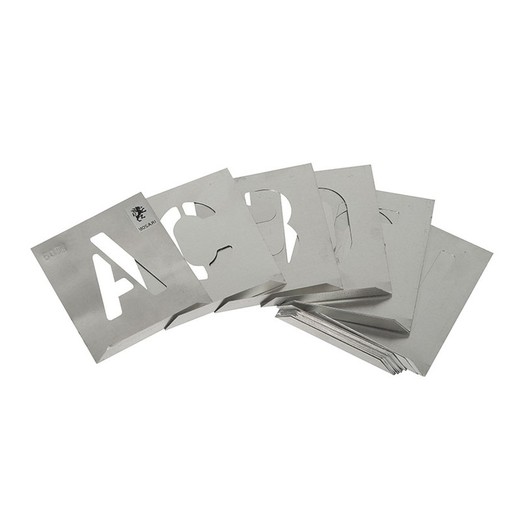 Abecedario Arial Aluminio Para Rotular 40mm