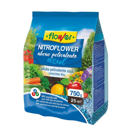 Abono Nitroflower Azul 750gr. Flower