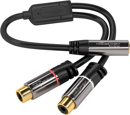 Adaptador Audio 2h Rca A 1h Rca