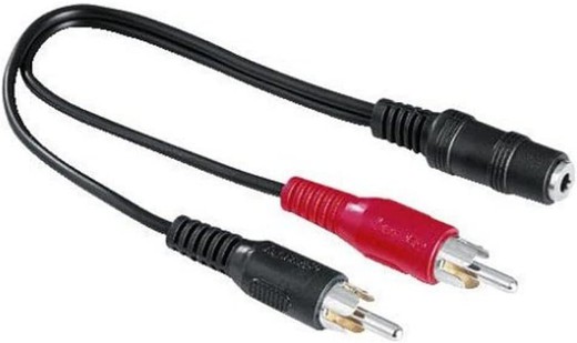 Adaptador Audio H Rca A Jack 3.5 Stereo