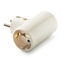 Adaptador Doble Tt Ceramica 16A-250V