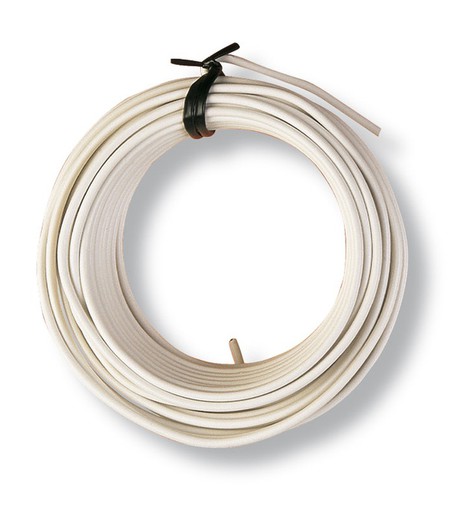 Alambre Hº.Plast.Blanco Rollo 10m.