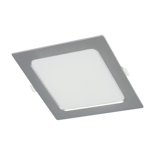 Aplique Cuadrado Empotrable 4000k Led 12w Plata