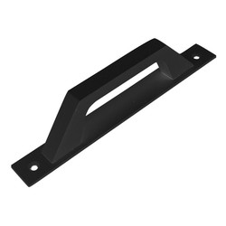 Asa Placa Recta 6804 Aluminio Negro