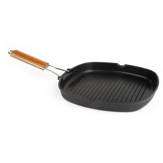 Asador Grill Aluminio Fundido 24x24cm