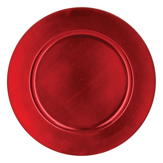 Bajo Plato Pp 33cm. Color Rojo