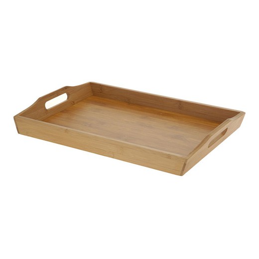 Bandeja Servir Bambu 44X30 Cm