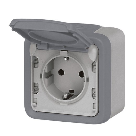 Base Enchufe Exterior Ip55 Serie Plexo