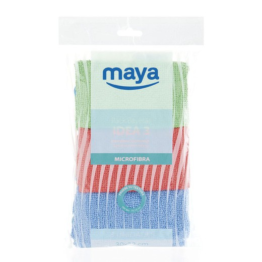 Bayeta Micro Fibra Idea 3 Pack 3 Unidades 30x32cm