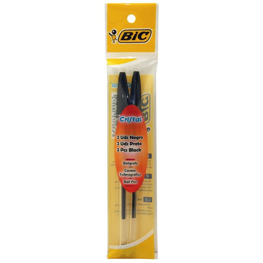 Blister 2 Uds.Boligrafo Bic Negro