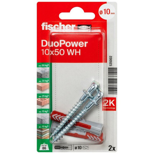 Blister Taco Duopower 10x50 Wh Bl 2ud.Fischer