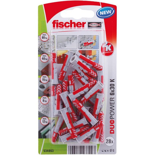 Blister Taco Duopower 6x30 Bl 28 Ud.Fischer