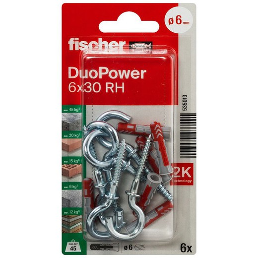 Blister Taco Duopower 6x30 Rh Bl 4 Ud.Fischer