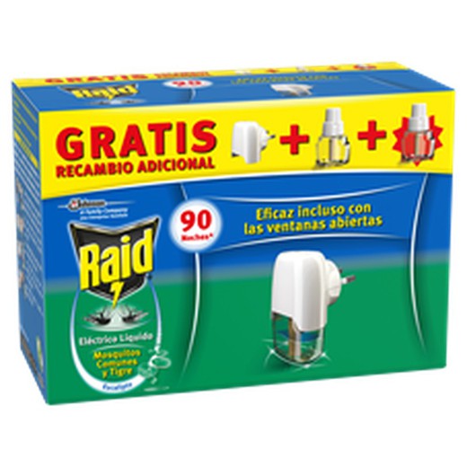 Anti Mosquito Marca Raid  Aparato  Electrico  Mas 2 Recambios