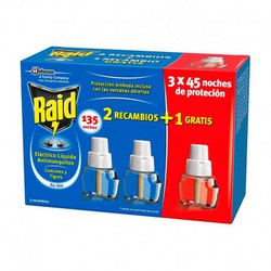 Recambio Raid Mosquitos Electrico Liquido 3ud.