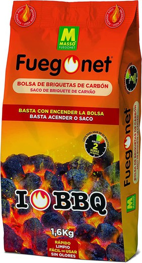 Bolsa Carbon Briquetas Instantaneo 1,5kg