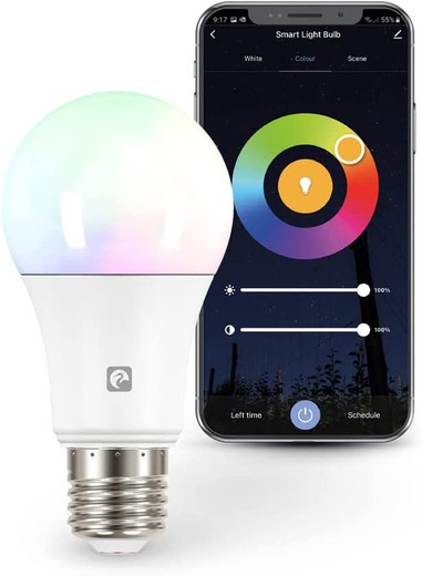 Bombilla Estandar Rgb Dimable Smart Wifi E27 12w