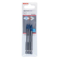 Broca Hex-9 Hardceramic Jg.5,6,8mm.Bosch