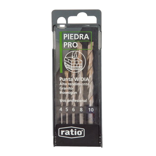 Brocas Para Pared Profesional Juego 5 Unidades Ratio