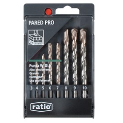 Brocas Para Pared Profesional Juego 8 Unidades Ratio