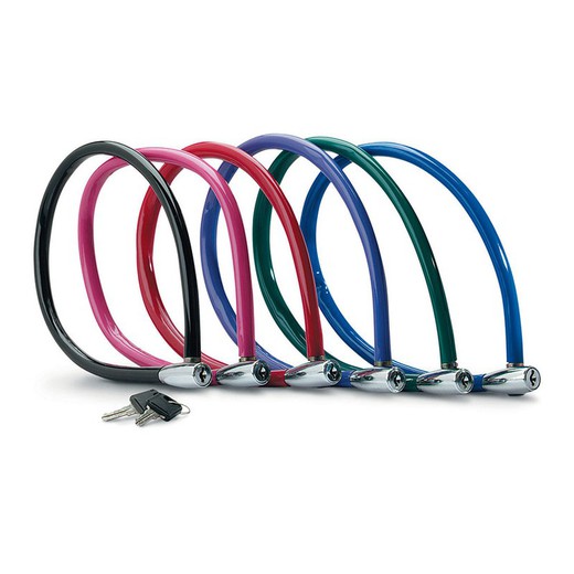 Cable Antirrobo Bici Con Llave 55cm