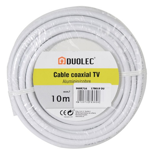 Cable Coaxial Ante.Tv Alum/Cobre 10m  Du