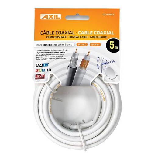 Cable Coaxial En Bobina Colgante 5 M.