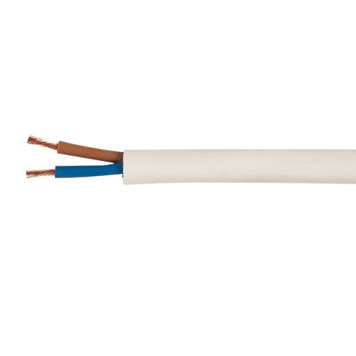 Cable Elect.Manguera Bl.2x0,75 100m