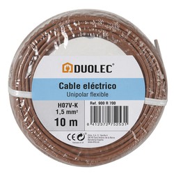 Cable Electrico 1,5 Mmx10m Marron Duolec