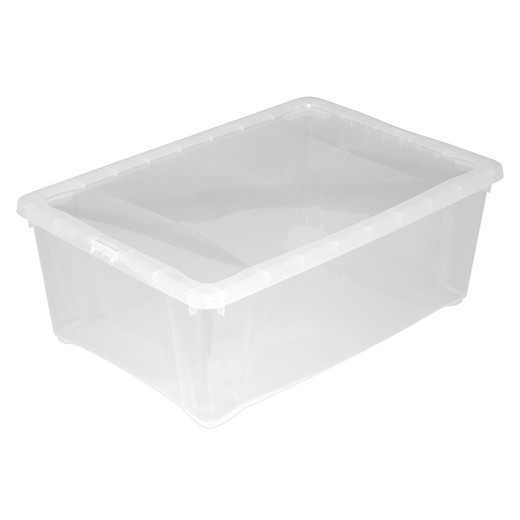 Caja  Multiusos 10l 38x27xh.14cm Transparente