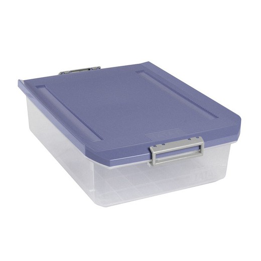 Caja Multiusos Bajo Cama 32l.Azul