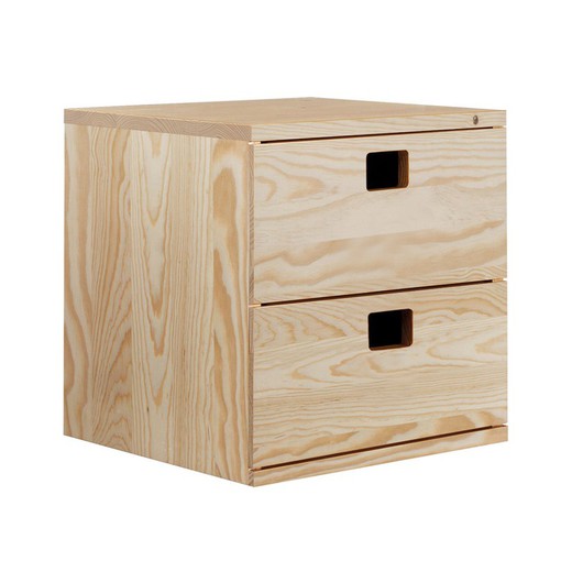 Cajonera Modular 2 Cajones 36x33x36cm