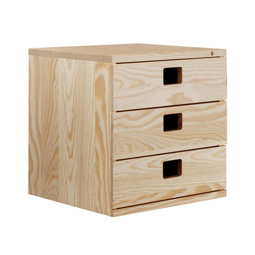 Cajonera Modular 3 Cajones 36x33x36cm