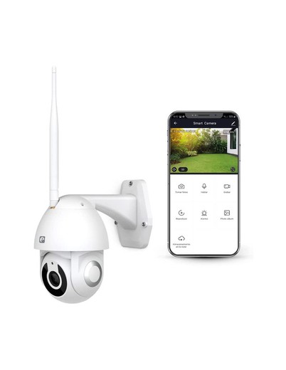 Camara Exterior Ip65 Smart Wifi 360° 1080p Hd