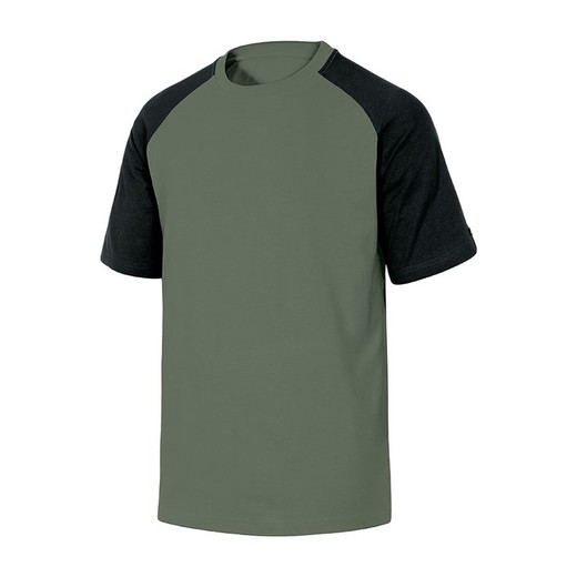 Camiseta Algodon Verde/Negro T/M