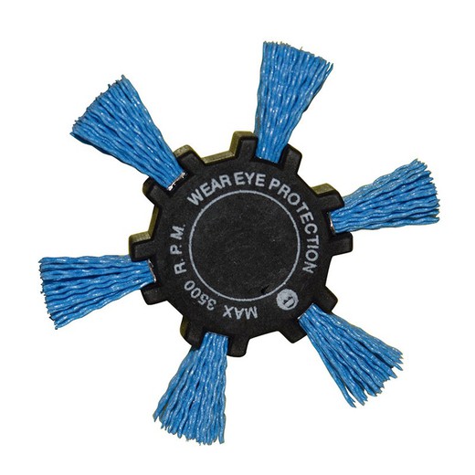 Cepillo Nylon Azul Aspa 100mm Ratio