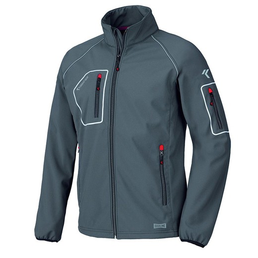 Chaqueta Softshell Just 4 Bolsillos Gris T/L