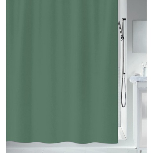 Cortina Baño Poliester 180X200 Vde.Oscur