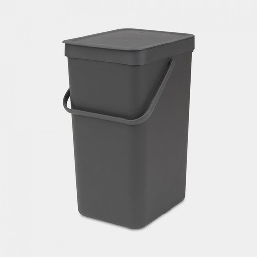 Cubo Basura Reciclaje 15l Gris