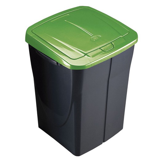 Cubo Ecobin 45l. Con Tapa Verde