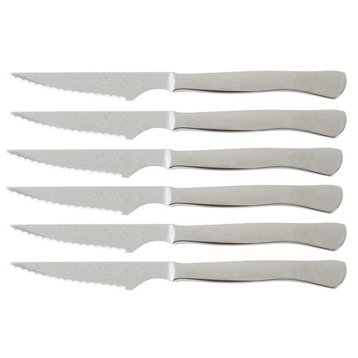 Cuchillo. Set 6 Chuleteros Monoblock