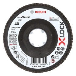 Disco Abrasivo Láminas Bosch X571 Best Metal Xlock