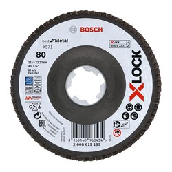 Disco Abrasivo Láminas Bosch X571 Best Metal Xlock