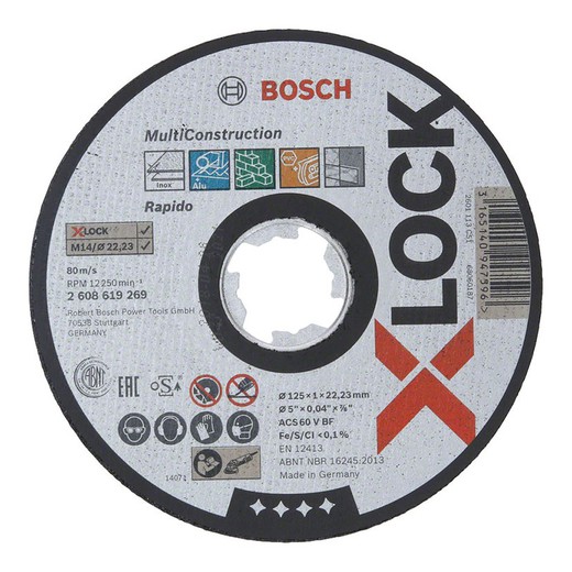 Disco Corte Multimaterial Bosch X-Lock