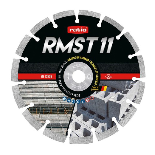 Disco Corte Segmentado Laser Rmst11 230mm Ratio