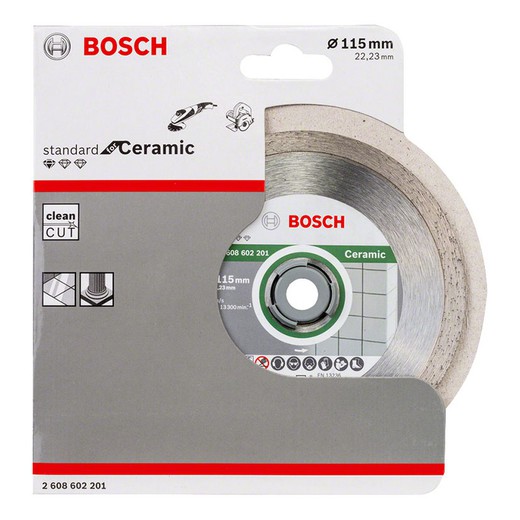 Disco Diamante Bosch Standard For Ceramic 1413H72 Bosch Accesorio para amoladora