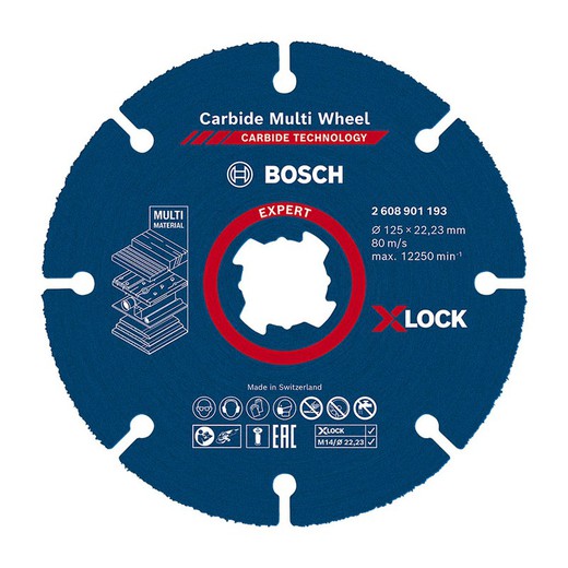 Disco Multimaterial Bosch Expert Carbide Multiwheel X-Lock