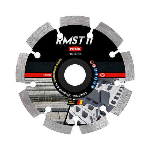 Disco Segm.Laser Rmst11 125 Mm.Ratio 3111A125 Ratio Accesorio para amoladora