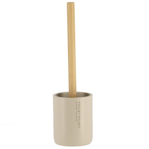 Escobillero Poliresina/Bambu Beige