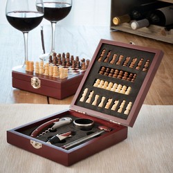 Estuche Accesorios Vino + Ajedrez Innovagoods